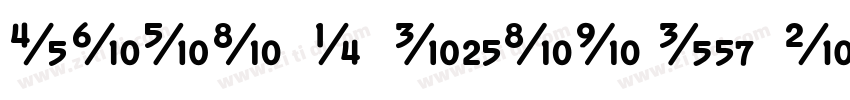 SportNumbers Regular字体转换